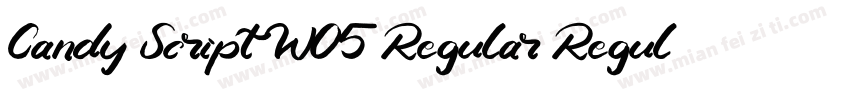 Candy Script W05 Regular Regular字体转换